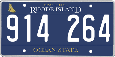 RI license plate 914264