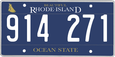 RI license plate 914271