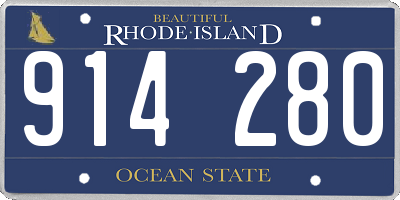 RI license plate 914280