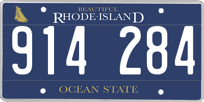 RI license plate 914284