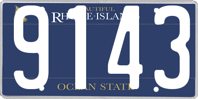 RI license plate 9143