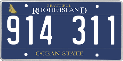 RI license plate 914311