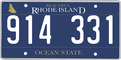RI license plate 914331