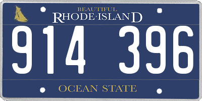 RI license plate 914396