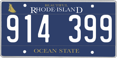 RI license plate 914399