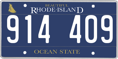 RI license plate 914409