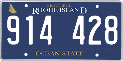 RI license plate 914428