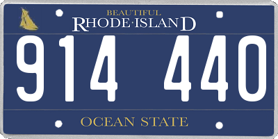 RI license plate 914440