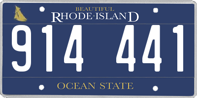 RI license plate 914441