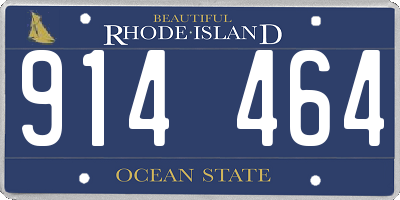 RI license plate 914464