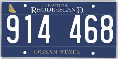 RI license plate 914468