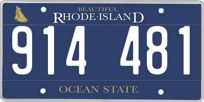 RI license plate 914481