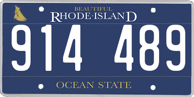 RI license plate 914489