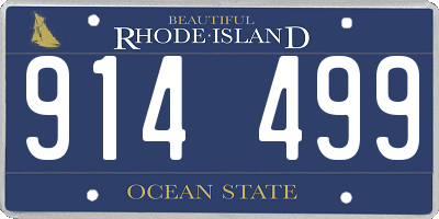 RI license plate 914499