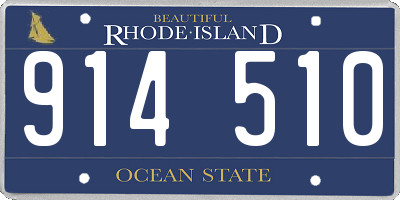 RI license plate 914510