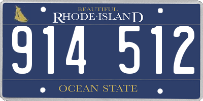 RI license plate 914512