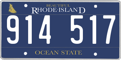 RI license plate 914517