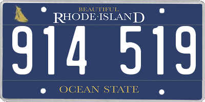RI license plate 914519