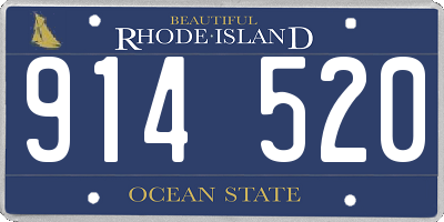 RI license plate 914520