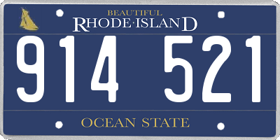 RI license plate 914521