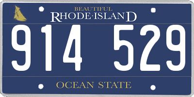 RI license plate 914529