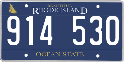 RI license plate 914530