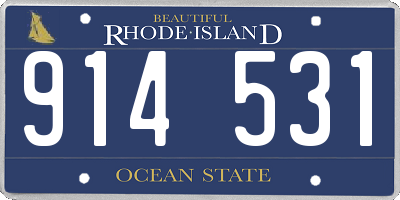 RI license plate 914531