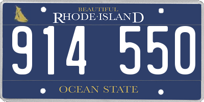 RI license plate 914550