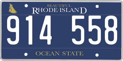 RI license plate 914558