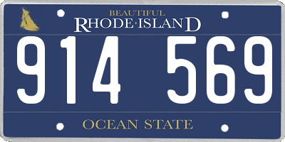 RI license plate 914569