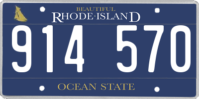 RI license plate 914570