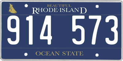 RI license plate 914573
