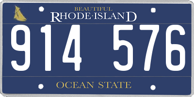 RI license plate 914576