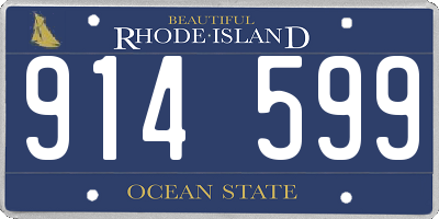RI license plate 914599