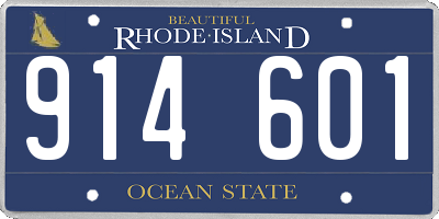 RI license plate 914601