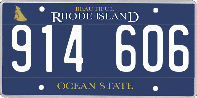 RI license plate 914606