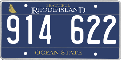 RI license plate 914622