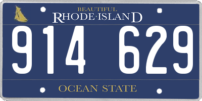 RI license plate 914629