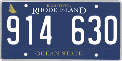RI license plate 914630
