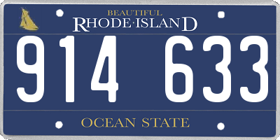 RI license plate 914633