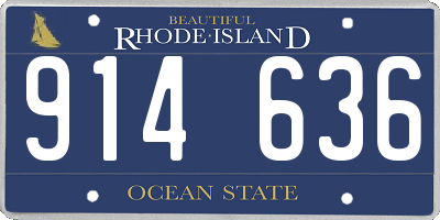 RI license plate 914636