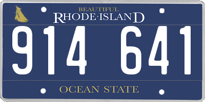 RI license plate 914641