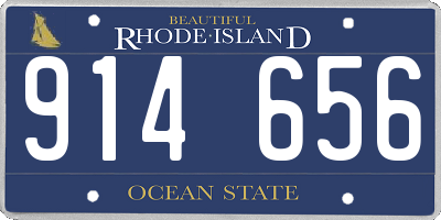RI license plate 914656