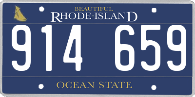 RI license plate 914659