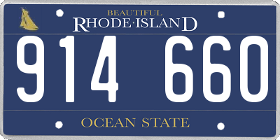 RI license plate 914660