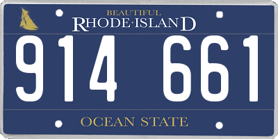 RI license plate 914661