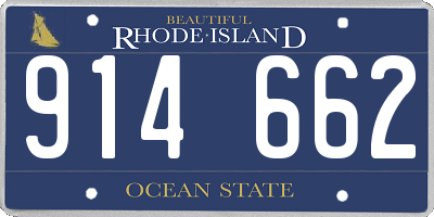 RI license plate 914662