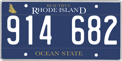 RI license plate 914682