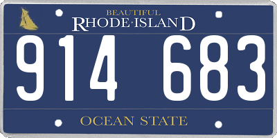 RI license plate 914683