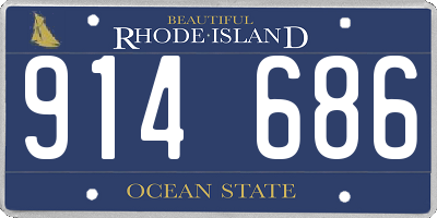 RI license plate 914686